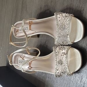Badgley Mischka Rhinestone Heels Size 10